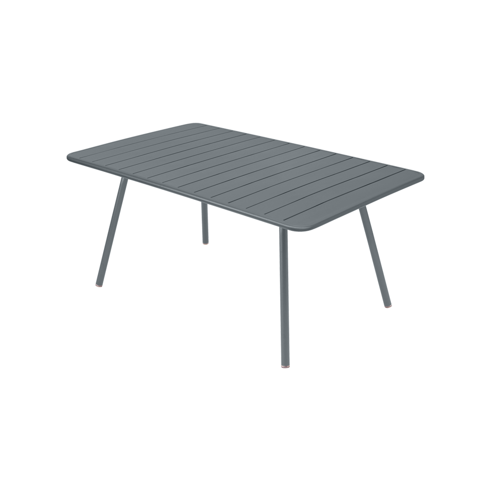 Wetterfester Tisch Luxembourg aus Aluminium von Fermob in Gewittergrau