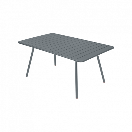 Wetterfester Tisch Luxembourg aus Aluminium von Fermob in Gewittergrau