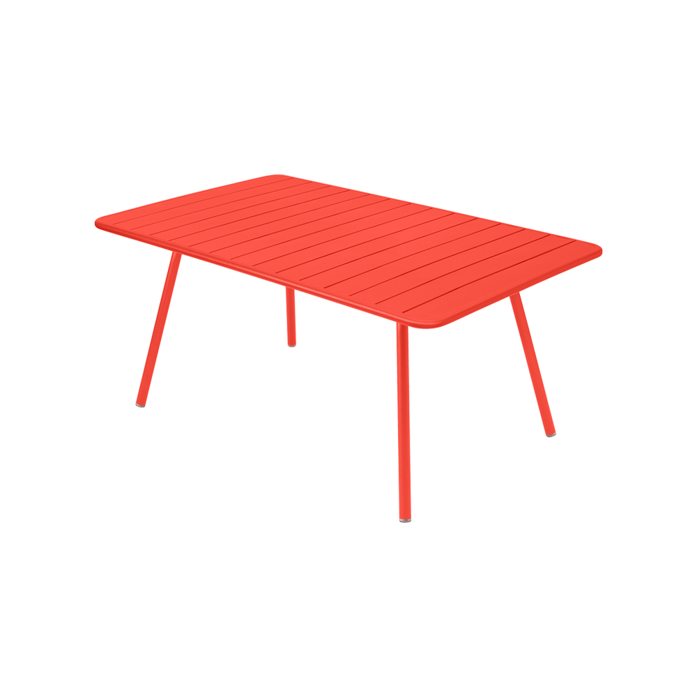 Wetterfester Tisch Luxembourg aus Aluminium von Fermob in Capucine