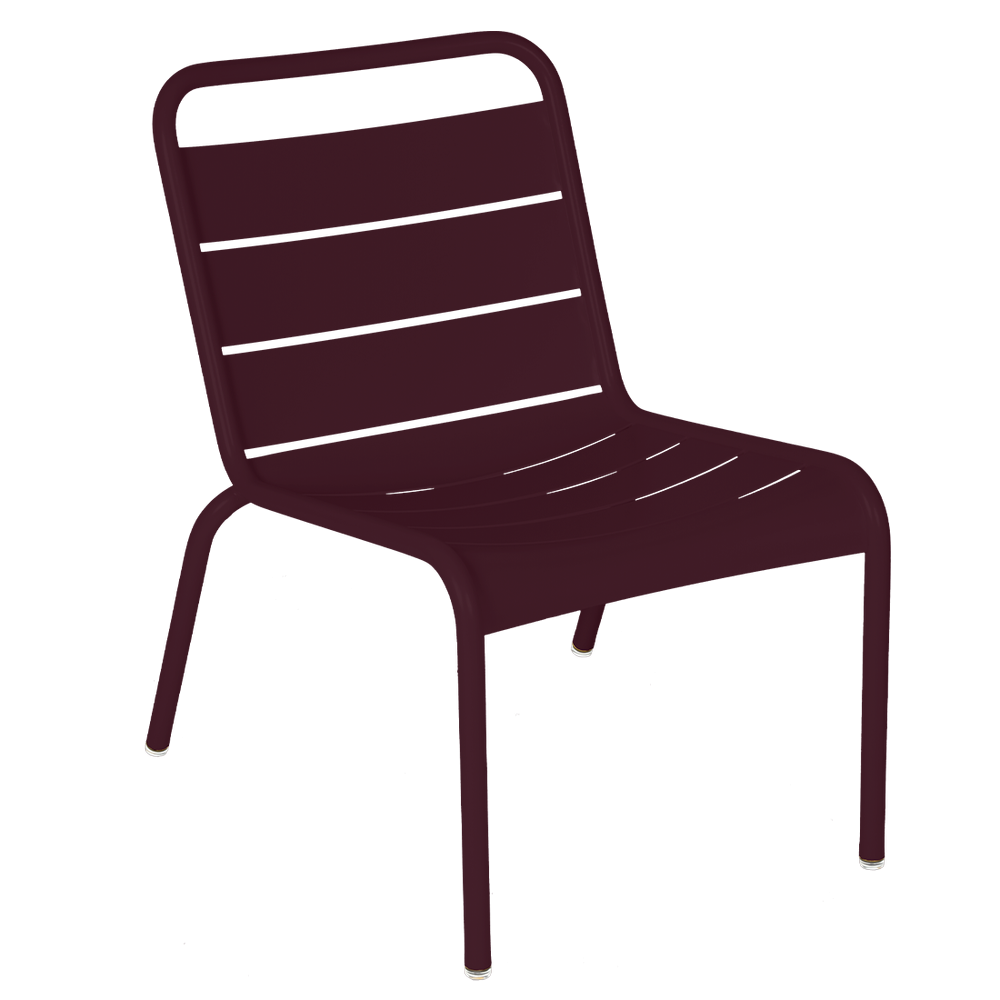 Kleiner Lounge-Stuhl Luxembourg von Fermob in Schwarzkirsche