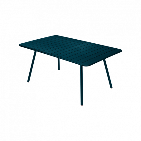 Wetterfester Tisch Luxembourg aus Aluminium von Fermob in Acapulcoblau