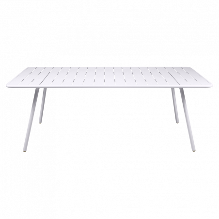 Wetterfester Tisch Luxembourg aus Aluminium von Fermob in Baumwollweiß