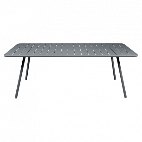 Wetterfester Tisch Luxembourg aus Aluminium von Fermob in Gewittergrau