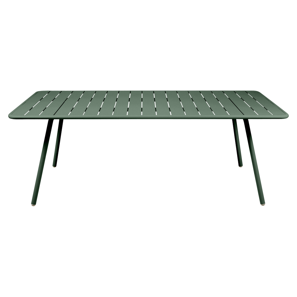 Wetterfester Tisch Luxembourg aus Aluminium von Fermob in Zederngrün