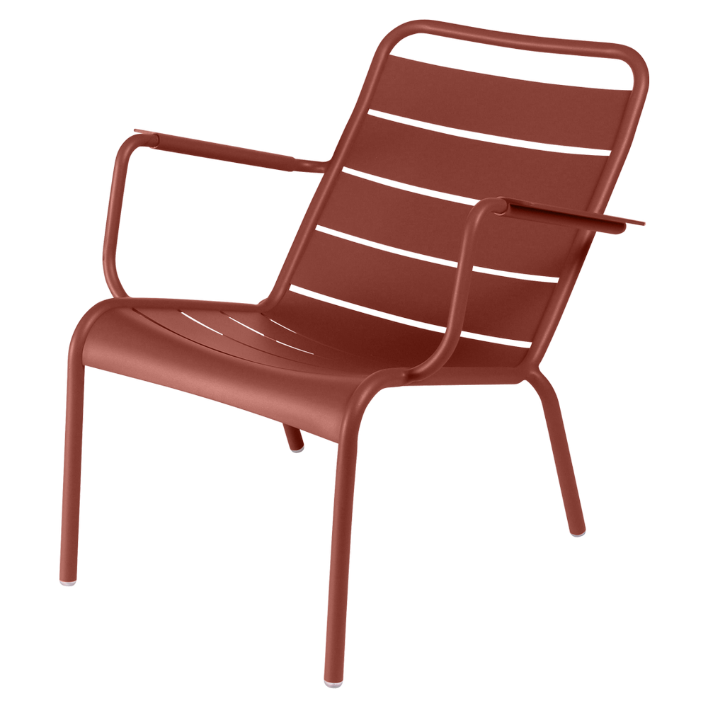 Wetterfester tiefer Sessel Luxembourg aus Aluminium von Fermob in Ocker