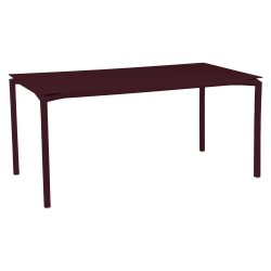 Tisch Calvi in 160cm x 80cm von Fermob in Schwarzkirsche