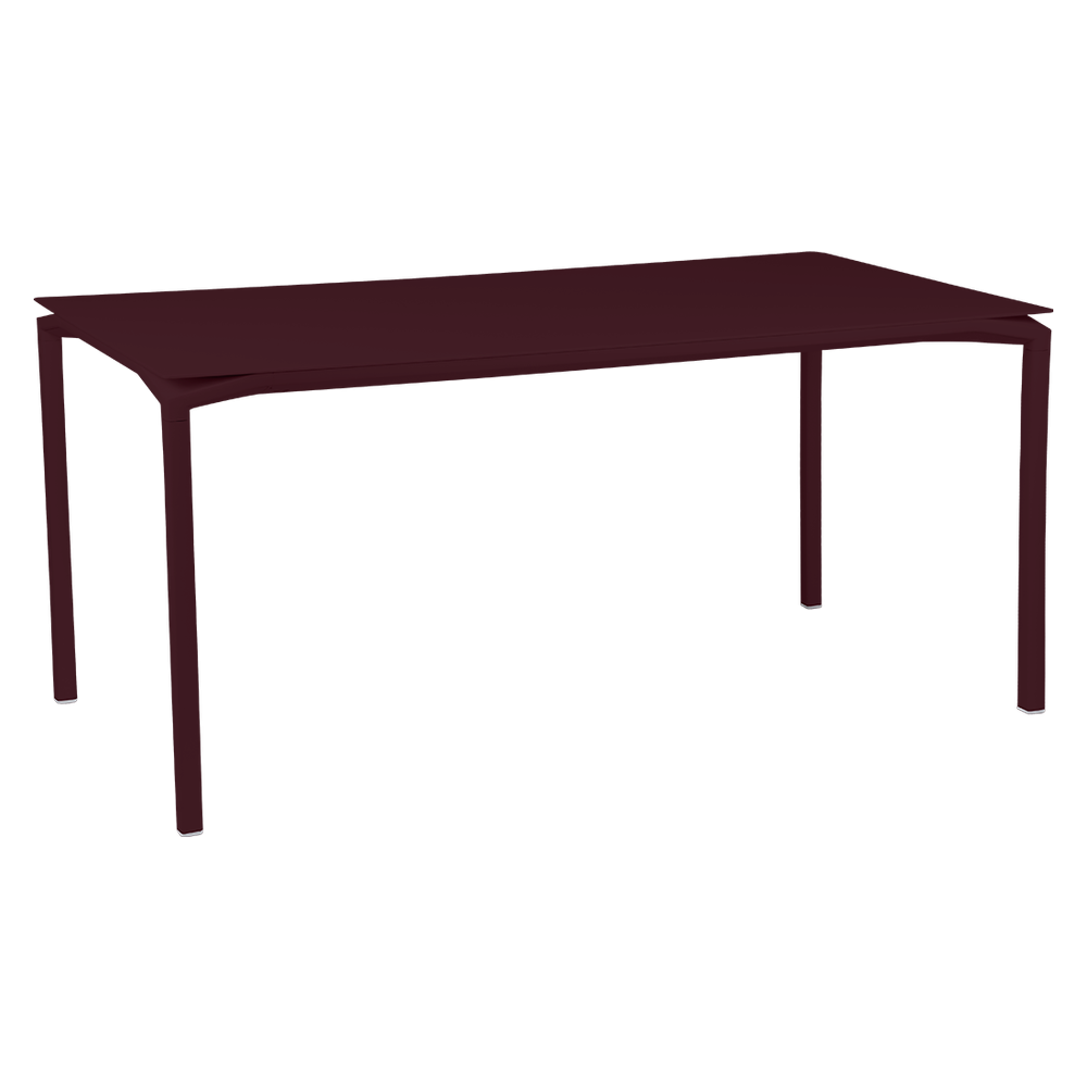 Tisch Calvi in 160cm x 80cm von Fermob in Schwarzkirsche