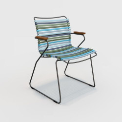 Stuhl Click von Houe mit Armlehnen multi blau