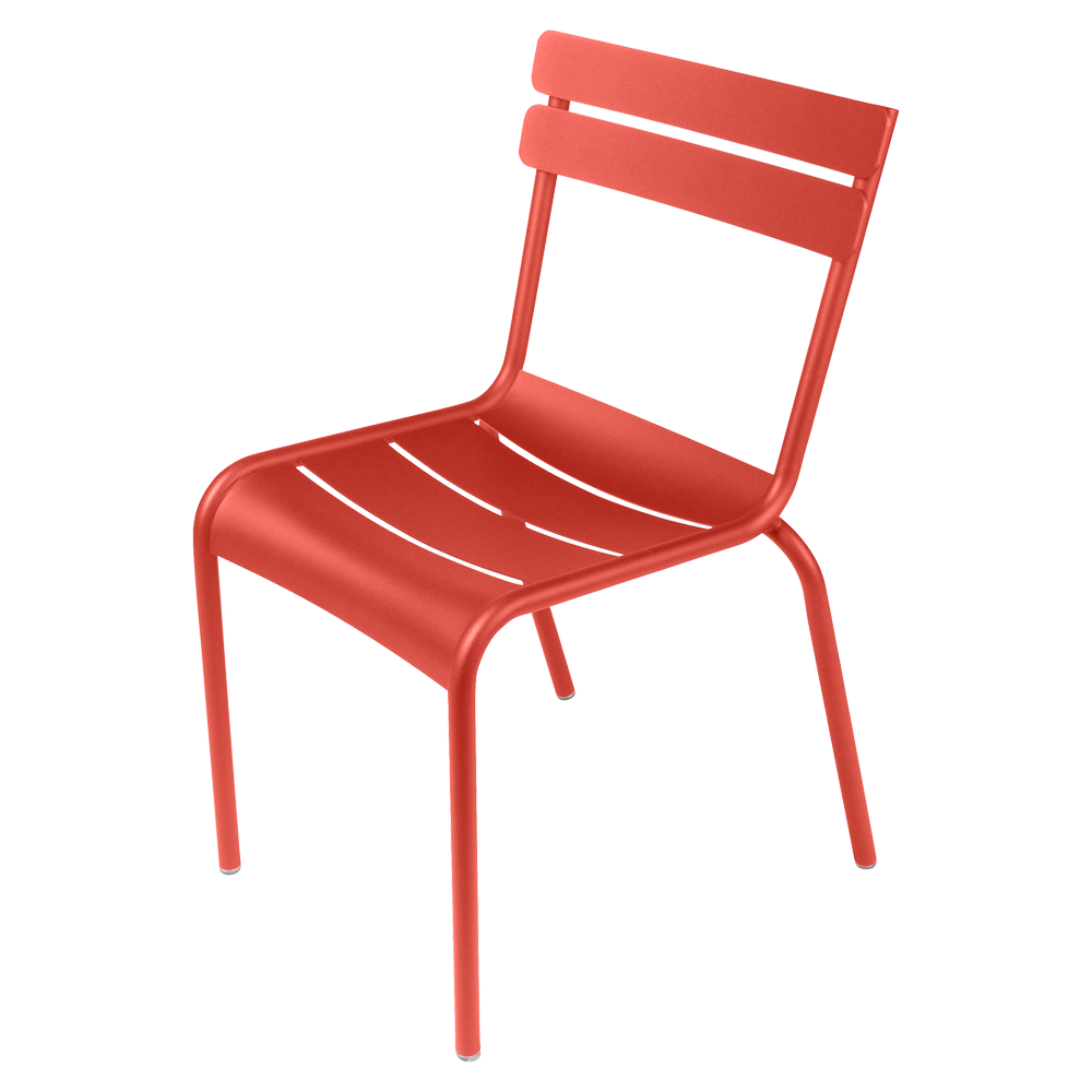Stapelbarer Stuhl Luxembourg aus Aluminium von Fermob in Capucine