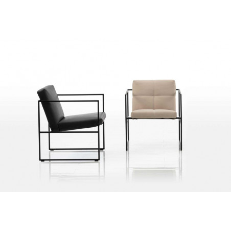 Grace Sessel mit und ohne Steppung leder