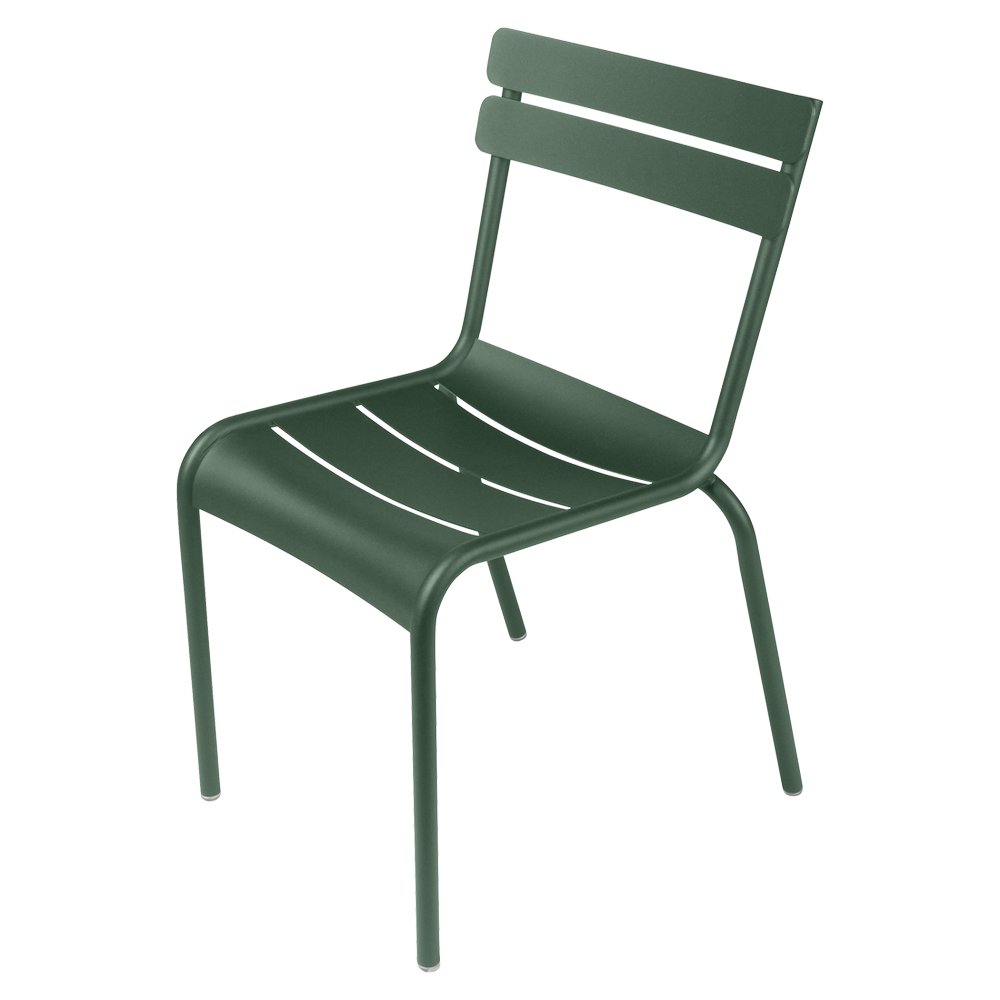 Stapelbarer Stuhl Luxembourg aus Aluminium von Fermob in Zederngrün
