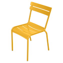 Stapelbarer Stuhl Luxembourg aus Aluminium von Fermob in Honig