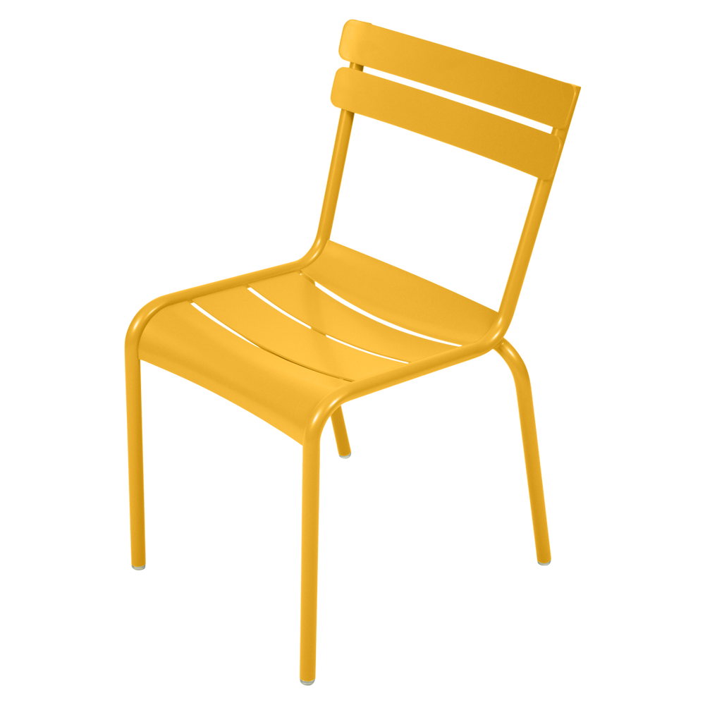 Stapelbarer Stuhl Luxembourg aus Aluminium von Fermob in Honig