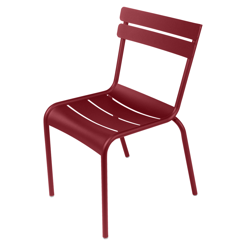 Stapelbarer Stuhl Luxembourg aus Aluminium von Fermob in Chili