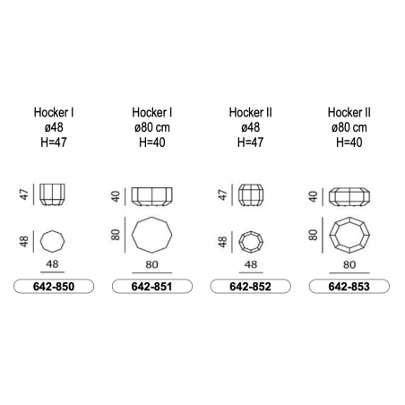 Amulet Hocker oder Tisch von Leolux