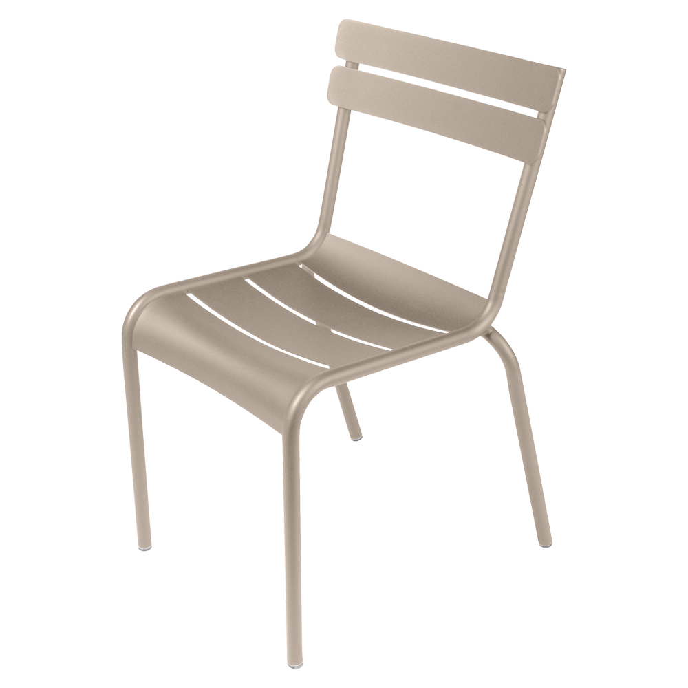 Stapelbarer Stuhl Luxembourg aus Aluminium von Fermob in Muskat