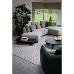 naila sofa leolux wohndesign berlin recamiere mit offener ecke und anbautisch im Raum