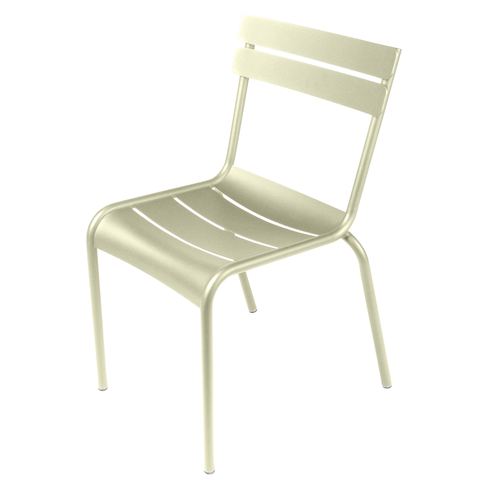 Stapelbarer Stuhl Luxembourg aus Aluminium von Fermob in Lindgrün