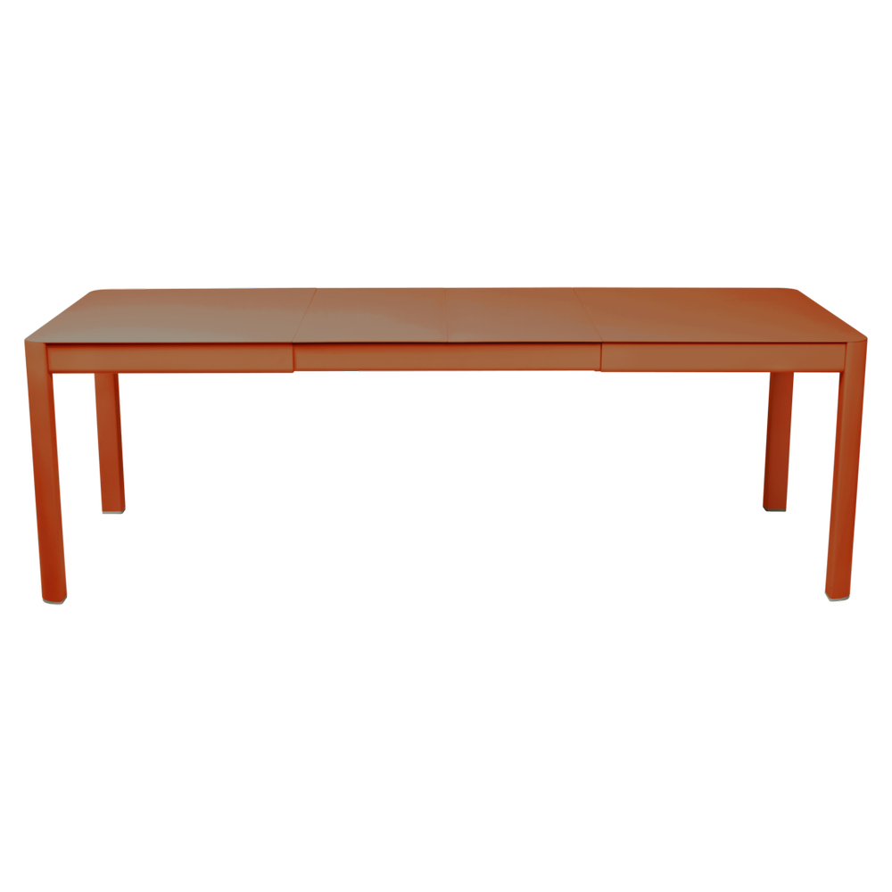 Ausziehbarer Tisch Ribambelle von Fermob von 149cm auf 234cm erweiterbar in kandierte Orange