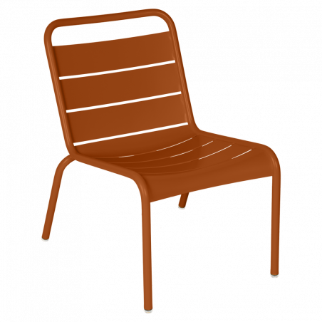 Kleiner Lounge-Stuhl Luxembourg von Fermob in kandierte Orange