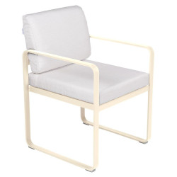 Bellevie Polsterstuhl Latte Beige grauweiß