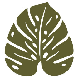 Untersetzer Monstera in Blatt Design von MelleMimijolie und Fermob