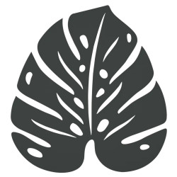 Untersetzer Monstera in Blatt Design von MelleMimijolie und Fermob