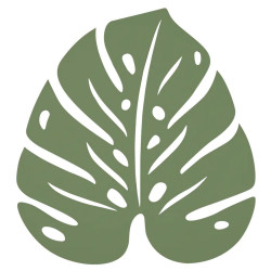 Untersetzer Monstera in Blatt Design von MelleMimijolie und Fermob