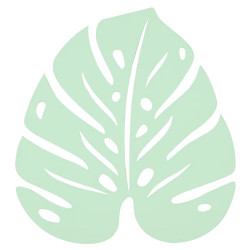 Untersetzer Monstera in Blatt Design von MelleMimijolie und Fermob