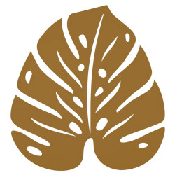 Untersetzer Monstera in Blatt Design von MelleMimijolie und Fermob